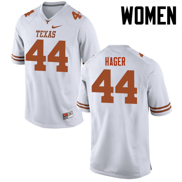 Women #44 Breckyn Hager Texas Longhorns College Football Jerseys-White
